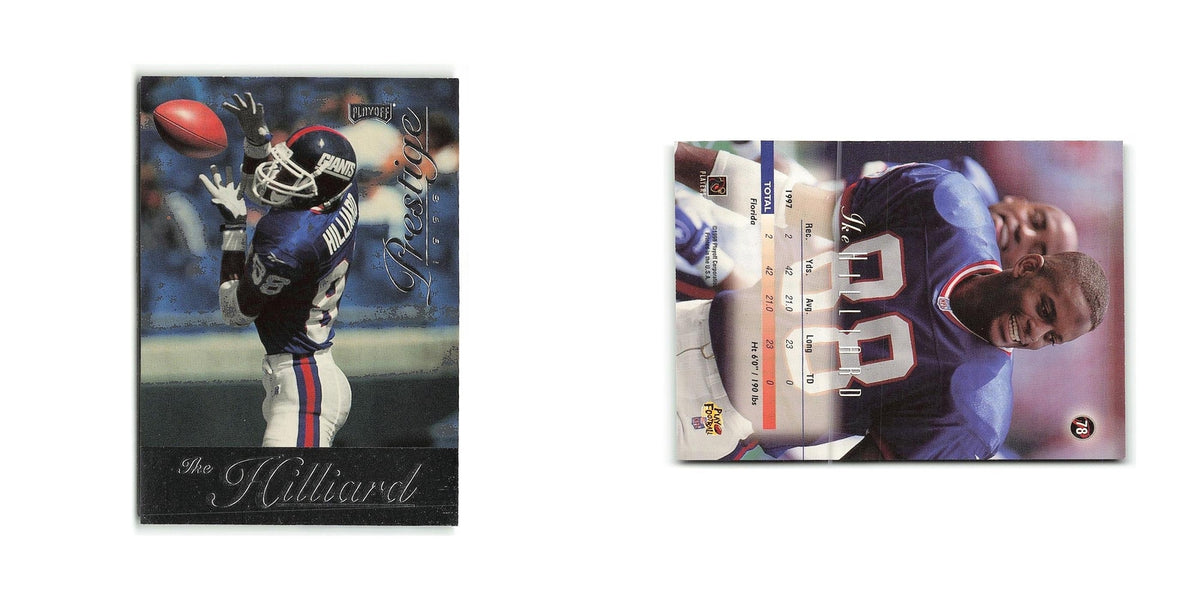 Ike Hillard 1998 Playoff Prestige #78 New York Giants Football Card NM