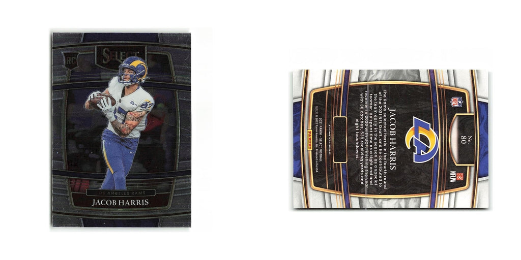 Jacob Harris Rookie 2021 Panini Select #80 Los Angeles Rams Football Card NM