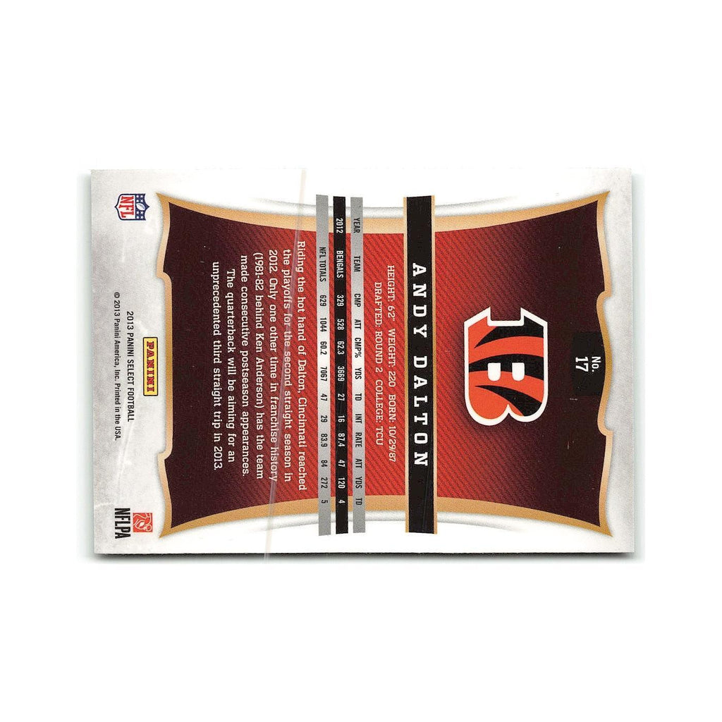 Andy Dalton 2013 Panini Select #17 Cincinnati Bengals Football Card NM