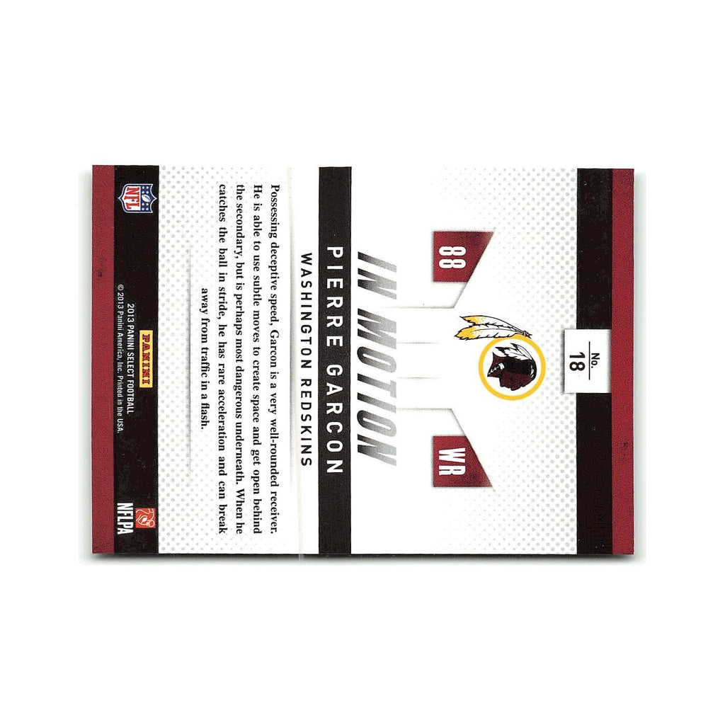 Pierre Garcon 2012 Panini Select #18 Washington Redskins Football Card NM