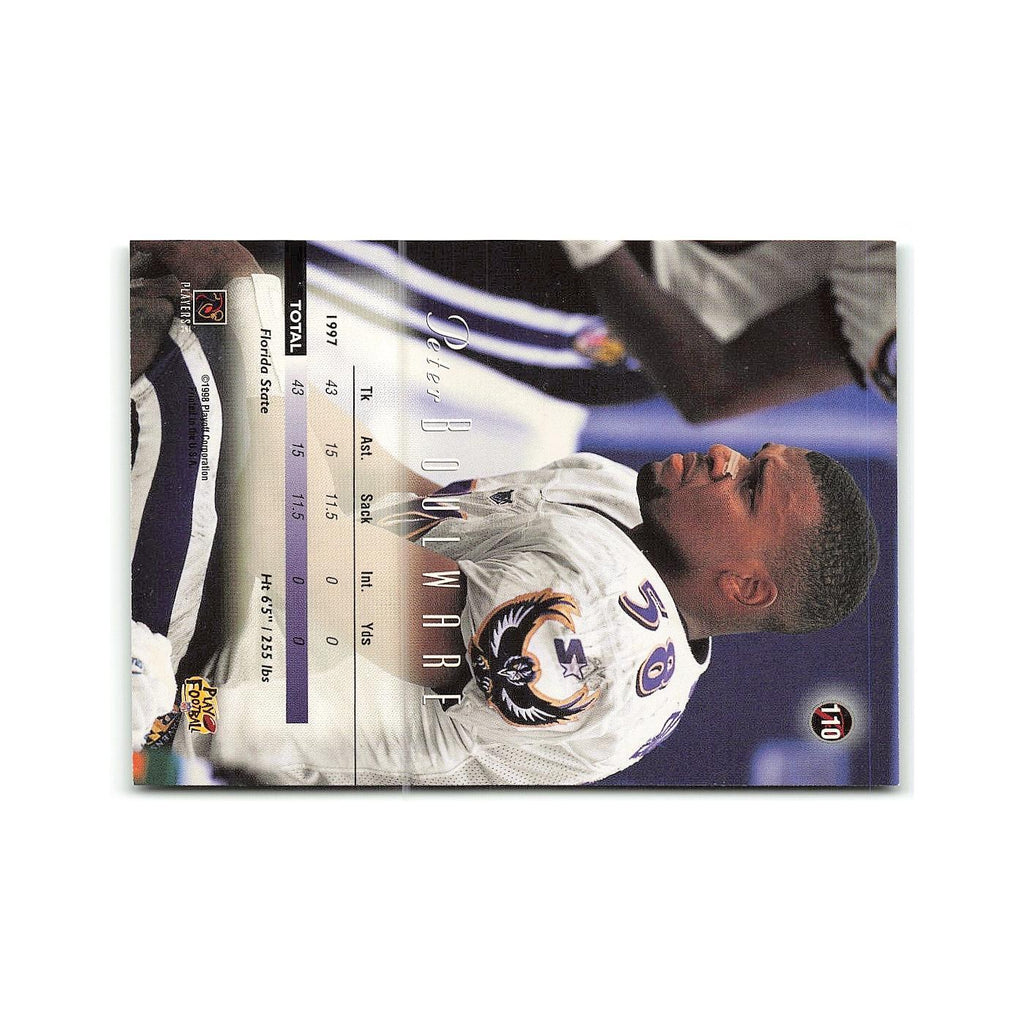 Peter Boulware 1998 Playoff Prestige #110 Baltimore Ravens Football Card NM