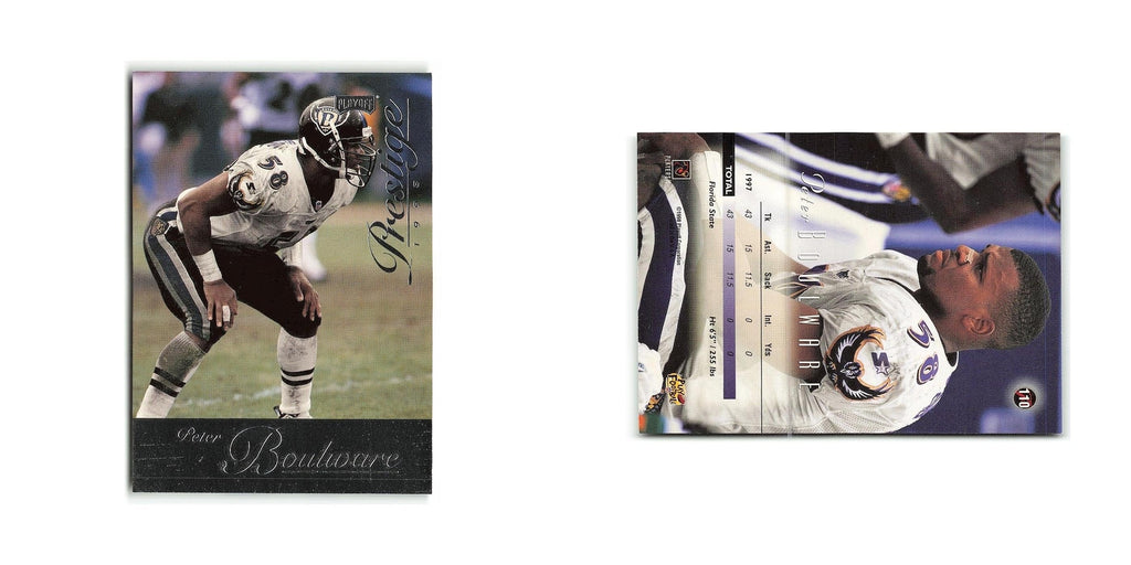 Peter Boulware 1998 Playoff Prestige #110 Baltimore Ravens Football Card NM