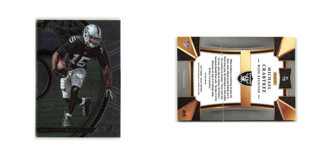 Michael Crabtree 2017 Panini Select #78 Baltimore Ravens Football Card NM