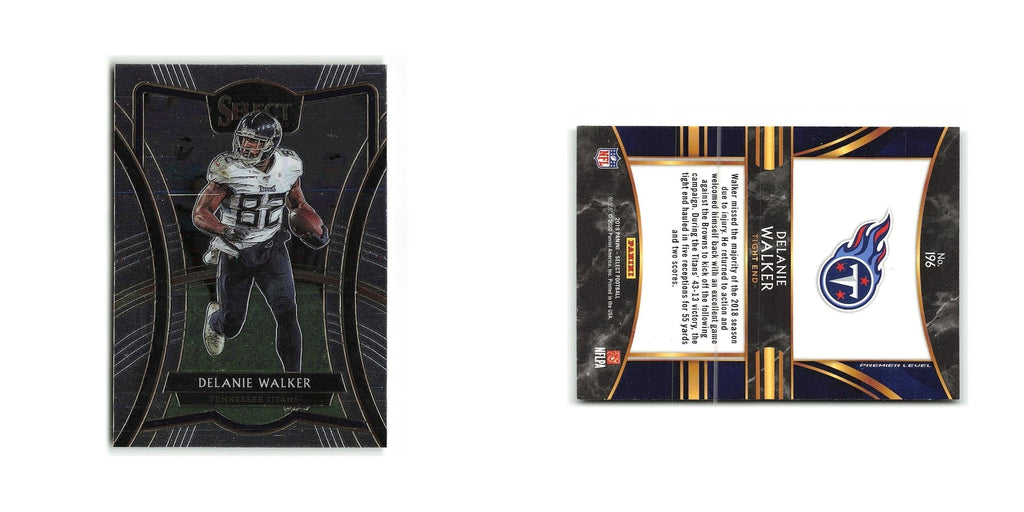 Delanie Walker 2019 Panini Select #196 Tennessee Titans Football Card NM