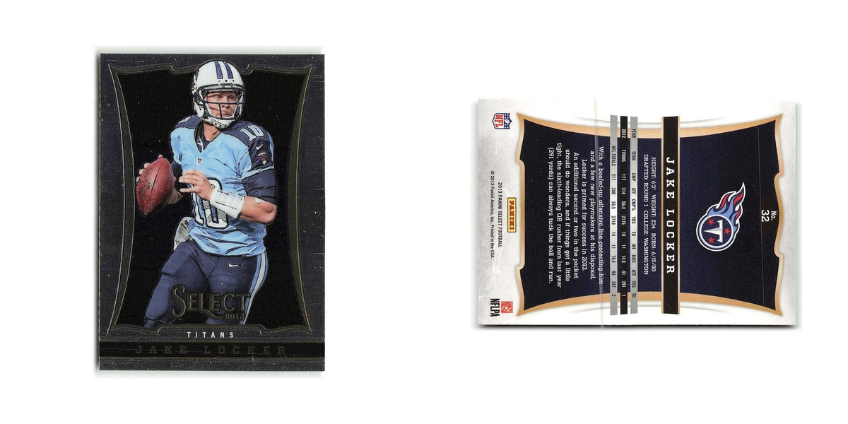 Jake Locker 2013 Panini Select #32 Tennessee Titans Football Card NM