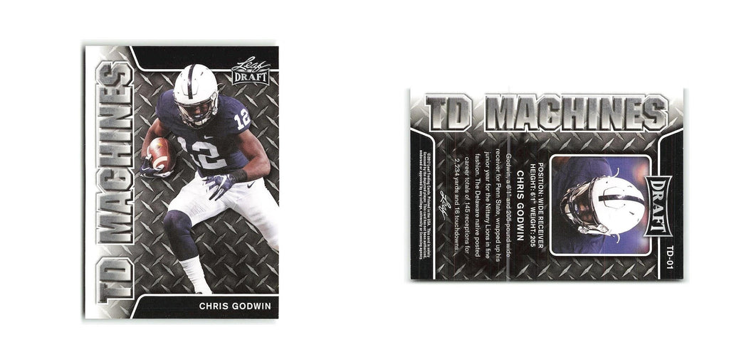 Chris Godwin 2017 Leaf Draft TD Machines #TD-01 Penn State Nittany Lions NM