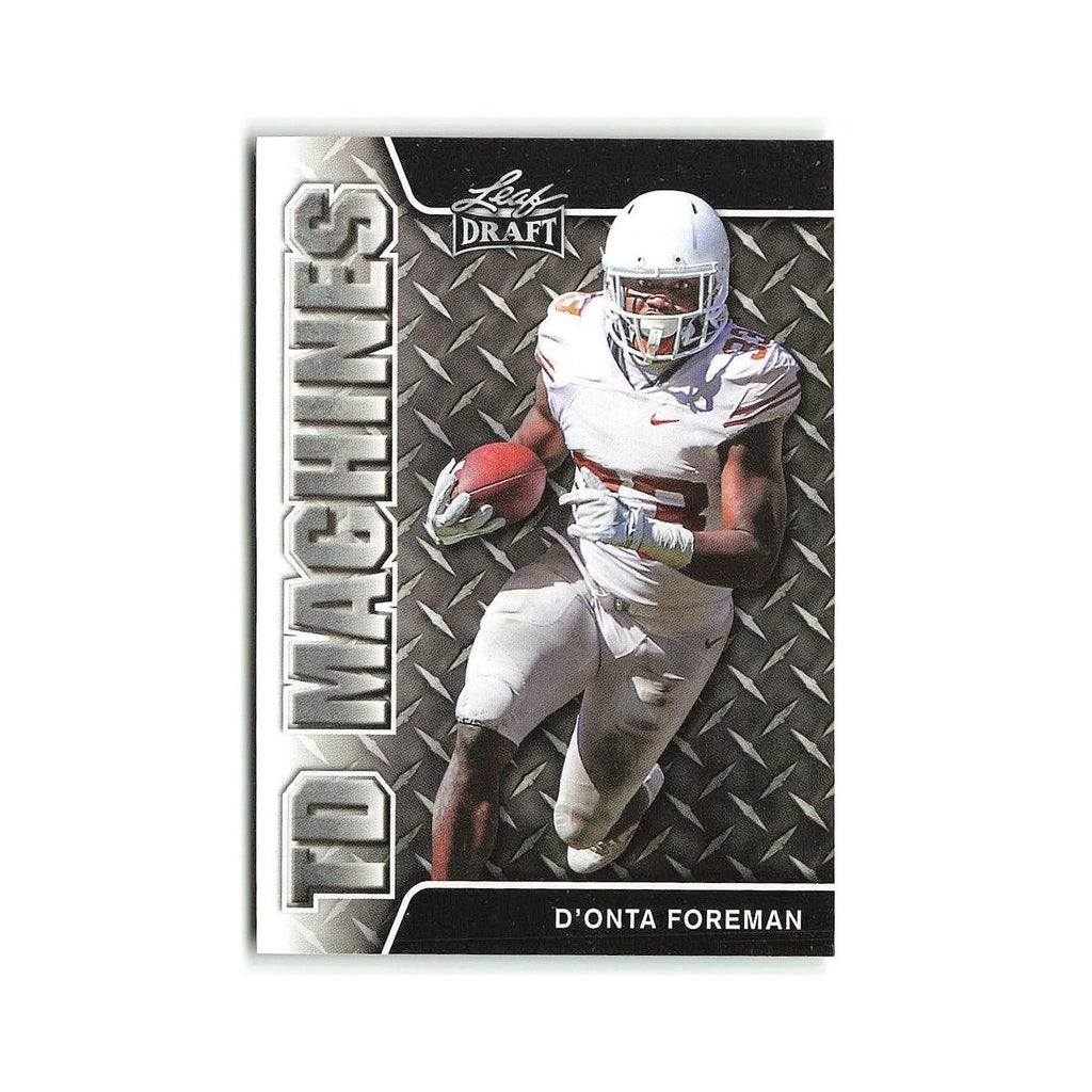 D’Onta Foreman 2017 Leaf Draft TD Machines #TD-04 Texas Longhorns NM