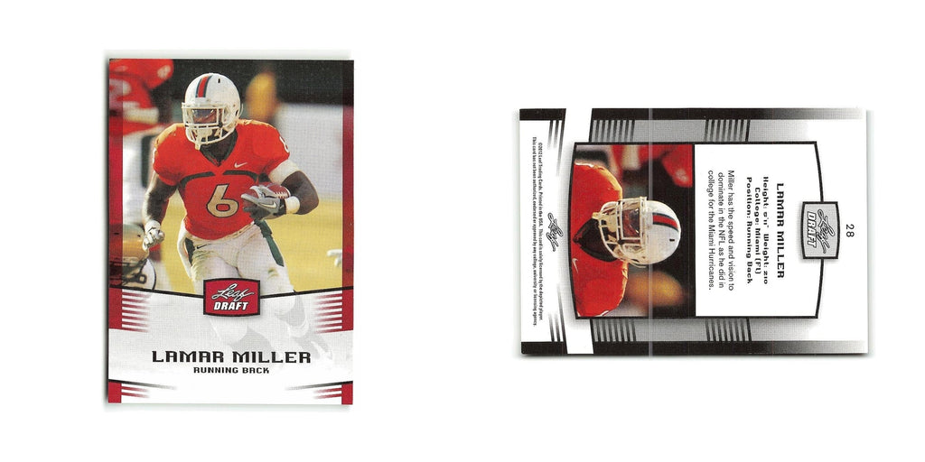 Lamar Miller 2012 Leaf Draft #28 Miami Hurricanes Football Card NM