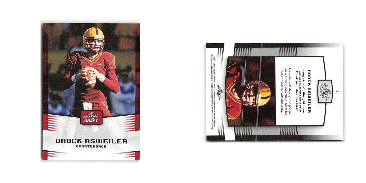 Brock Osweiler 2012 Leaf Draft #7 Arizona State Sun Devils Football Card NM