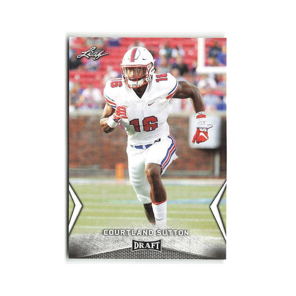 Courtland Sutton 2018 Leaf Draft #12 SMU Mustangs Football Card NM