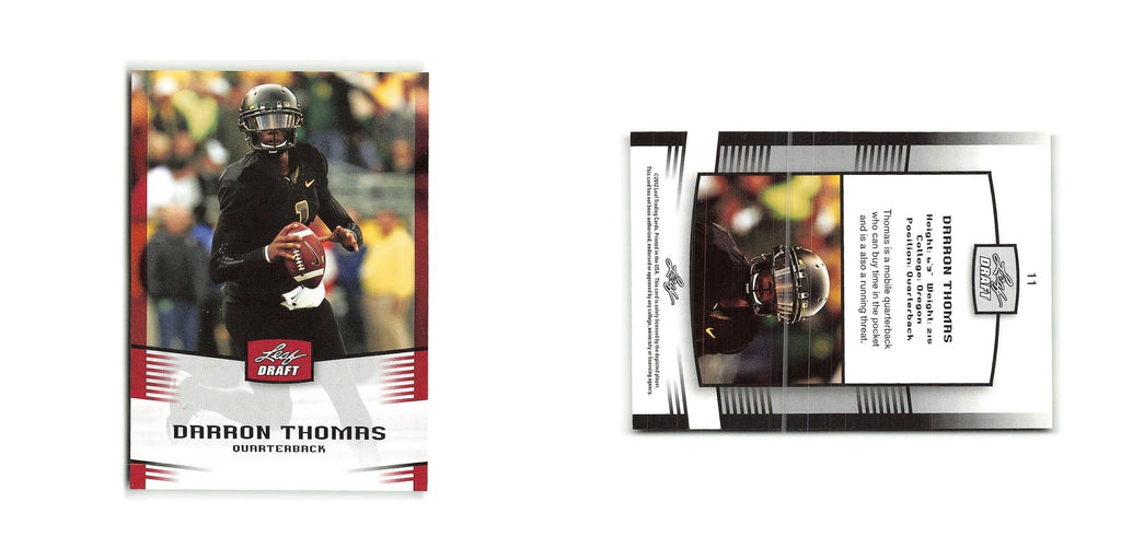 Darron Thomas 2012 Leaf Draft #11 Oregon Ducks Football Card NM