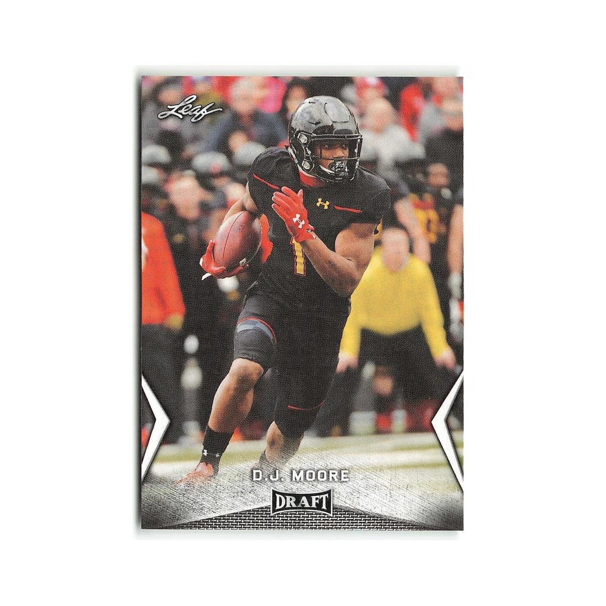 D.J. Moore 2018 Leaf Draft #14 Maryland Terrapins Football Card NM