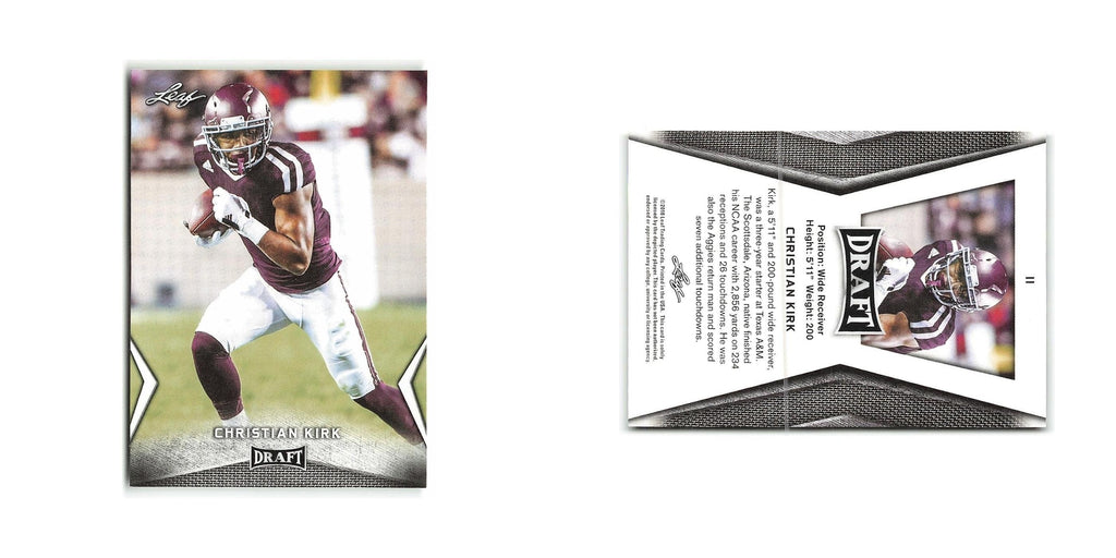 Christian Kirk 2018 Leaf Draft #11 Texas A&M Aggies Football Card NM