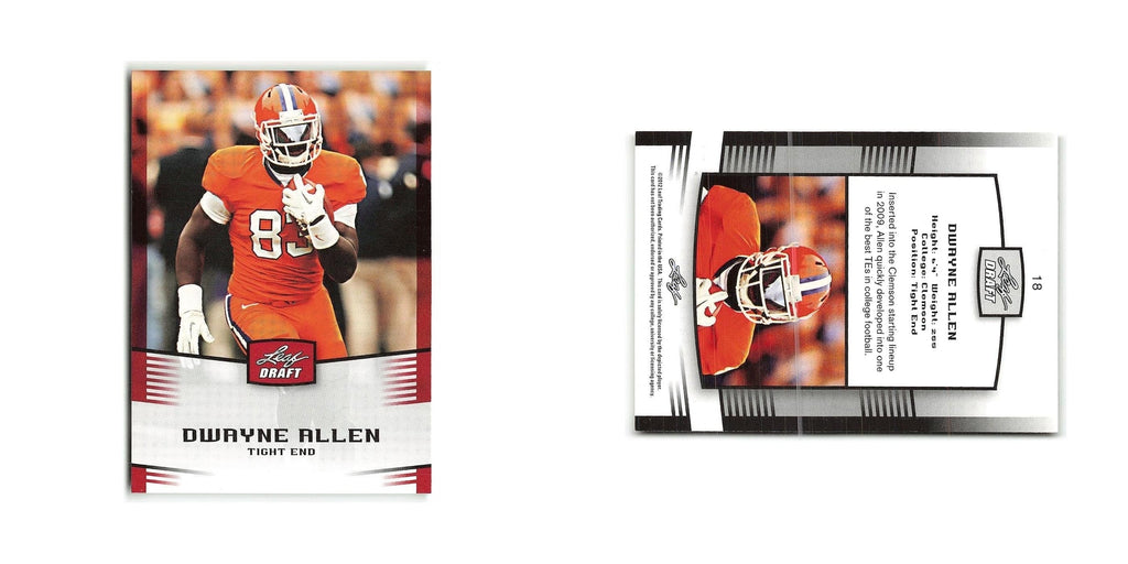 Dwayne Allen 2012 Leaf Draft #18 Clemson Tigers Football Card NM
