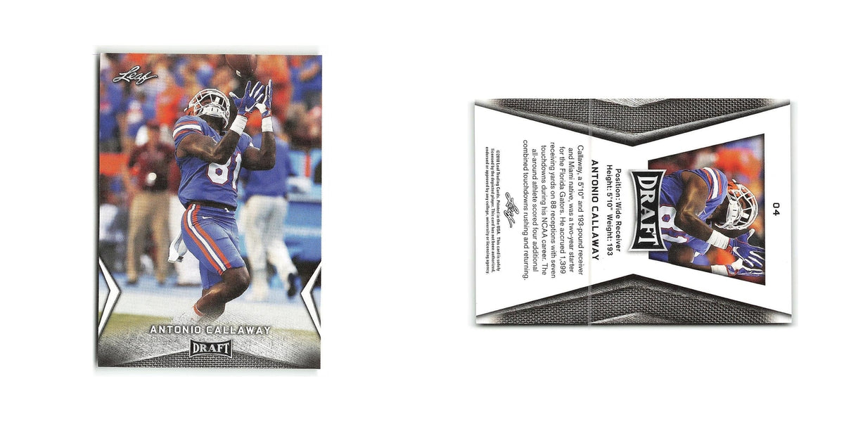 Antonio Callaway 2018 Leaf Draft #4 Florida Gators Football Card NM