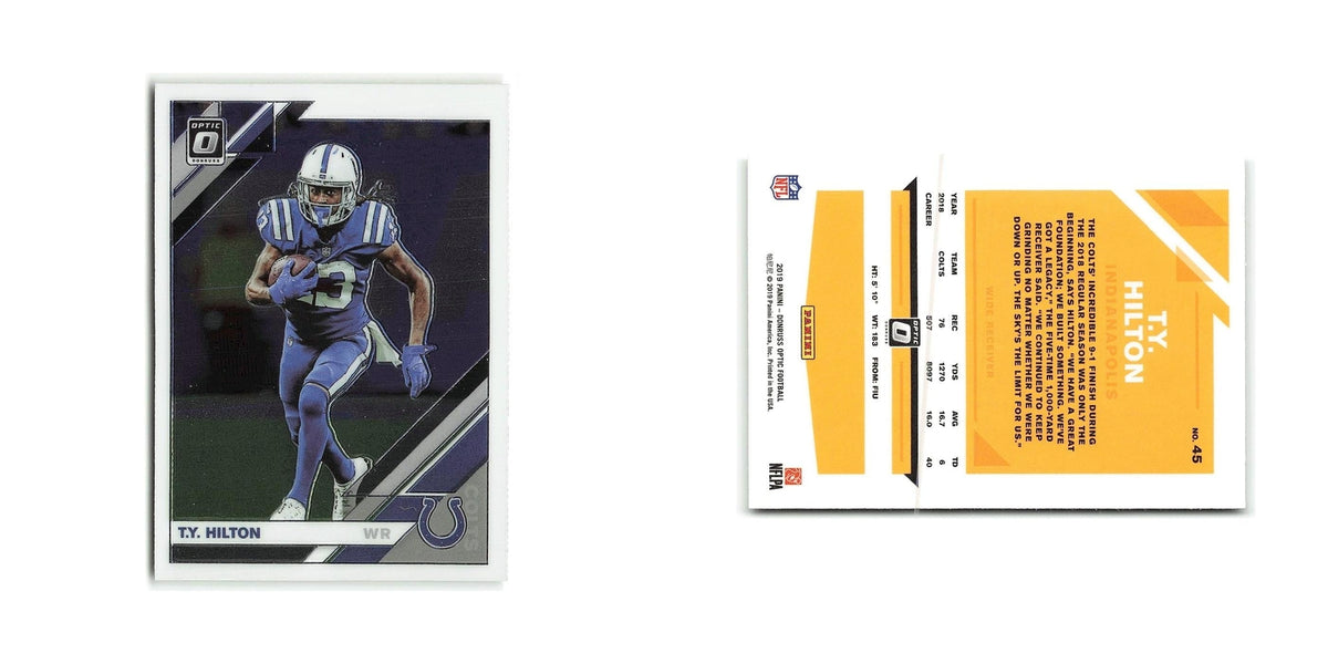 T.Y. Hilton 2019 Donruss Optic #45 Indianapolis Colts Football Card NM