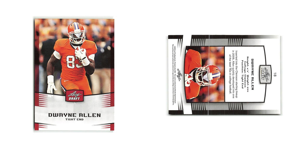 Dwayne Allen 2012 Leaf Draft #18 Clemson Tigers Football Card NM