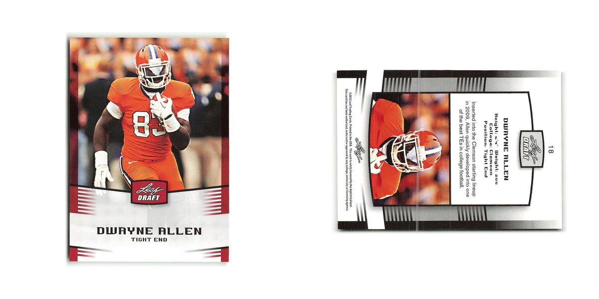 Dwayne Allen 2012 Leaf Draft #18 Clemson Tigers Football Card NM