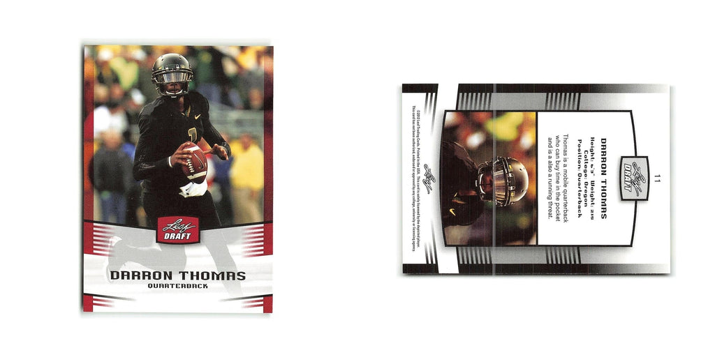Darron Thomas 2012 Leaf Draft #11 Oregon Ducks Football Card NM