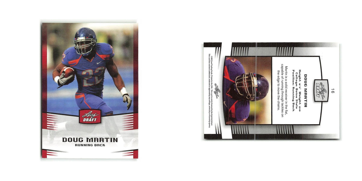 Doug Martin 2012 Leaf Draft #16 Boise State Broncos Football Card NM