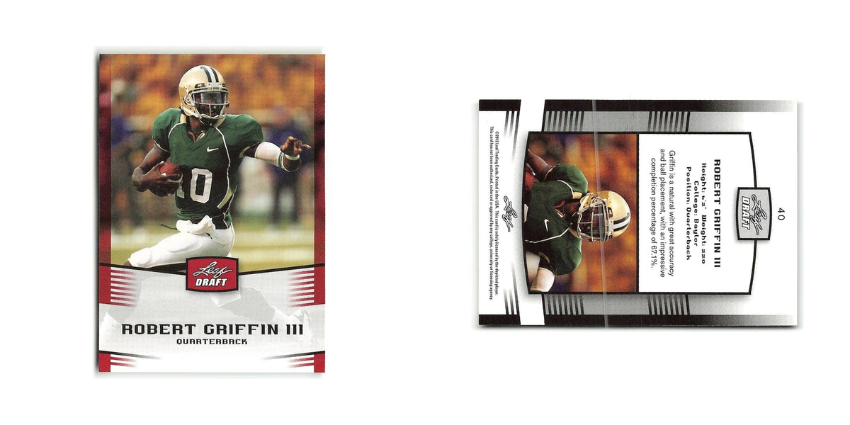 Robert Griffin 2012 Leaf Draft #40 Baylor Bears Football Card NM