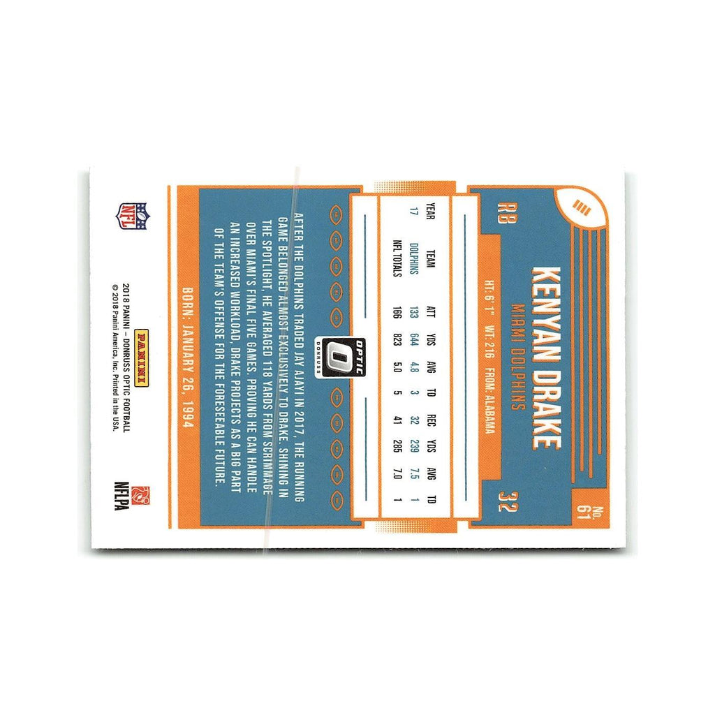 Kenyan Drake 2018 Donruss Optic #61 Miami Dolphins Football Card NM