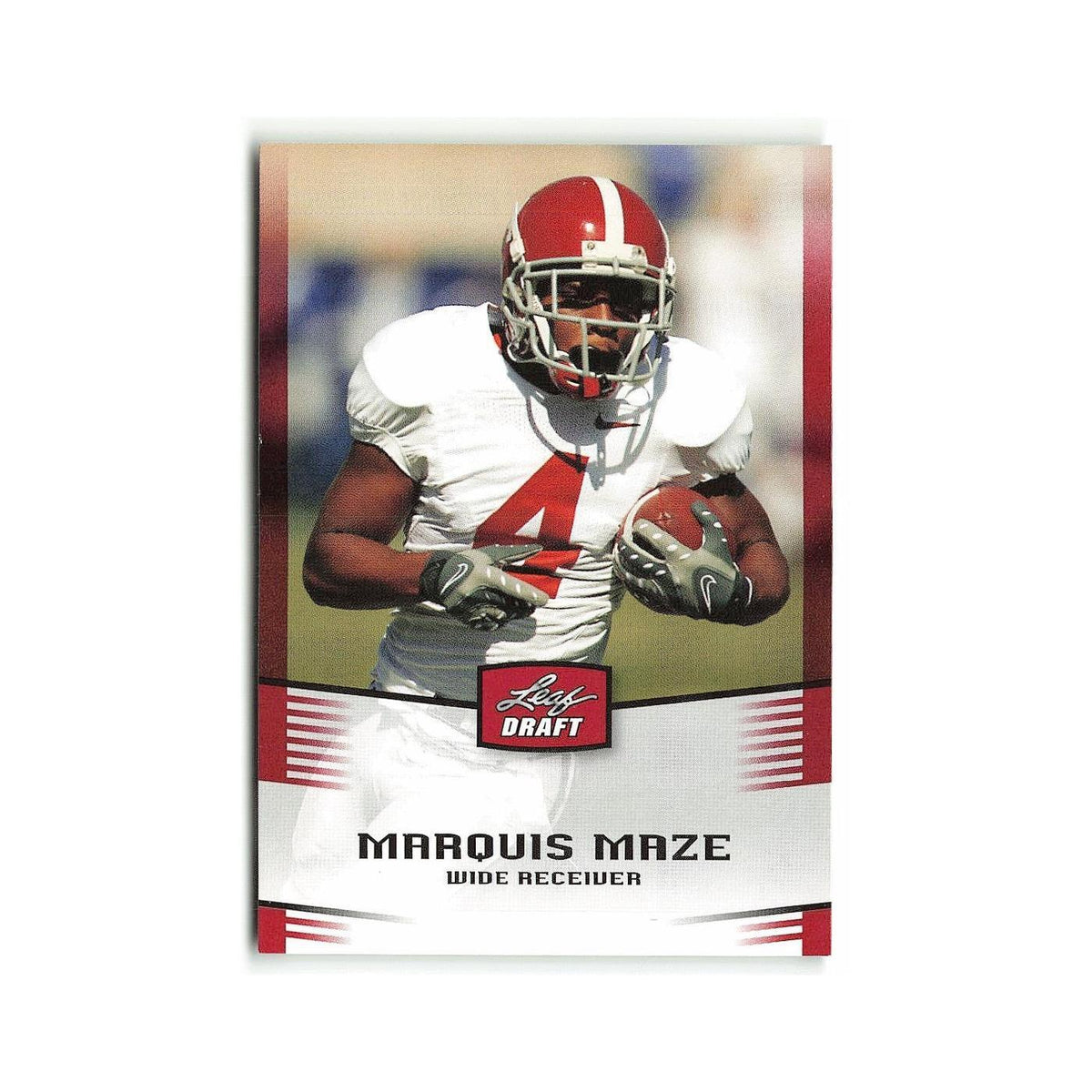 Marquis Maze 2012 Leaf Draft #32 Alabama Crimson Tide Football Card NM