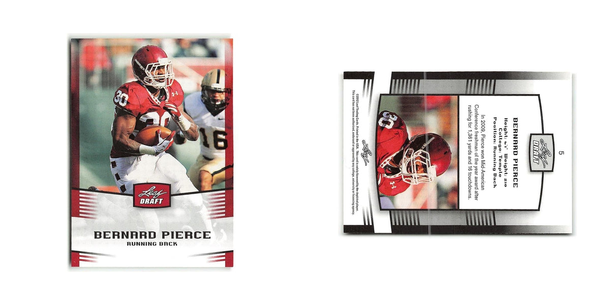 Bernard Pierce 2012 Leaf Draft #5 Temple Owls Football Card NM