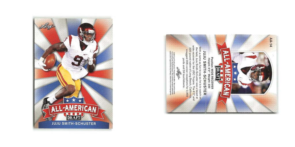 JuJu Smith-Schuster 2017 Leaf Draft All-American Gold #AA-14 USC Trojans NM