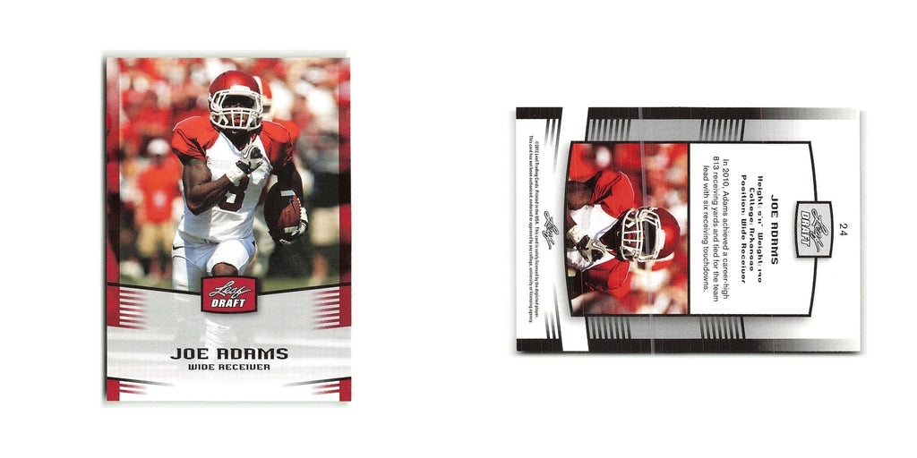 Joe Adams 2012 Leaf Draft #24 Arkansas Razorbacks Football Card NM