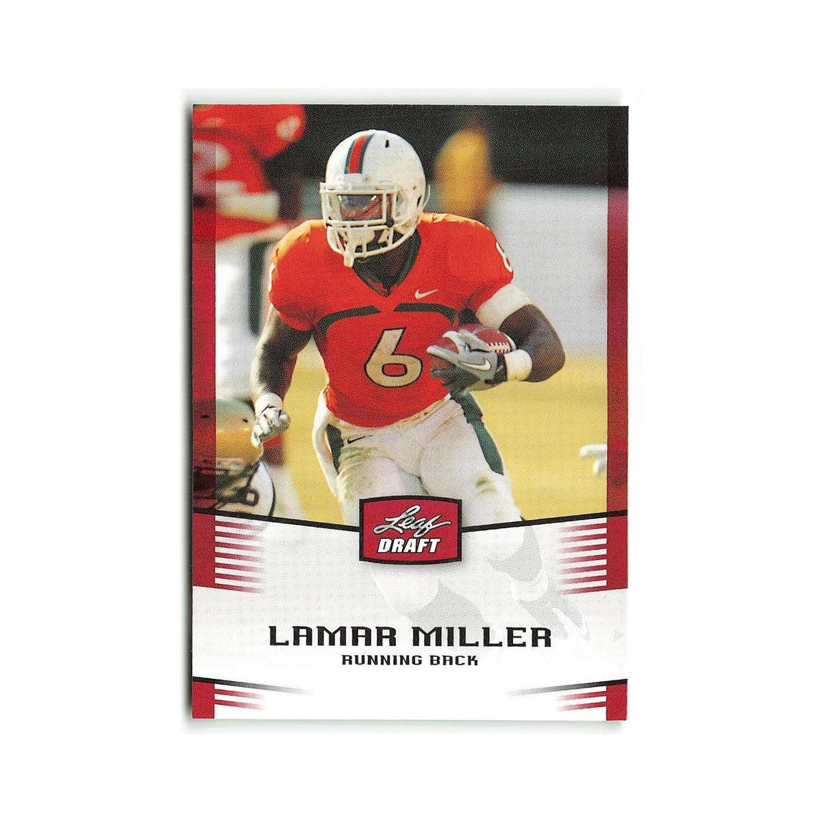 Lamar Miller 2012 Leaf Draft #28 Miami Hurricanes Football Card NM