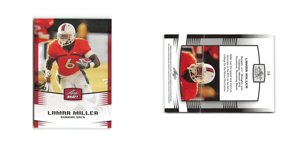 Lamar Miller 2012 Leaf Draft #28 Miami Hurricanes Football Card NM
