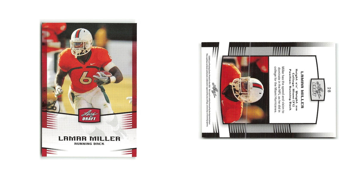 Lamar Miller 2012 Leaf Draft #28 Miami Hurricanes Football Card NM