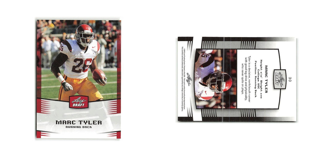 Marc Tyler 2012 Leaf Draft #30 USC Trojans Football Card NM