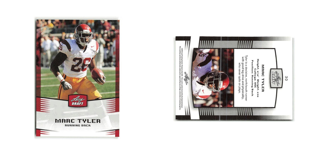 Marc Tyler 2012 Leaf Draft #30 USC Trojans Football Card NM