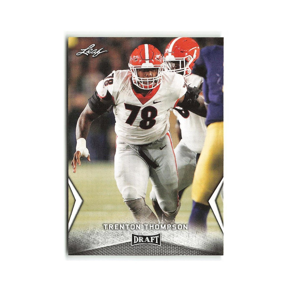 Trenton Thompson 2018 Leaf Draft #58 Georgia Bulldogs Football Card NM