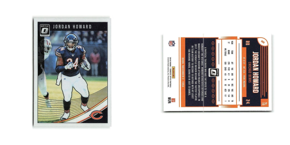 Jordan Howard 2018 Donruss Optic #24 Chicago Bears Football Card NM