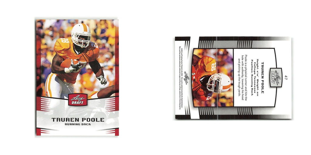Tauren Poole 2012 Leaf Draft #47 Tennessee Volunteers Football Card NM