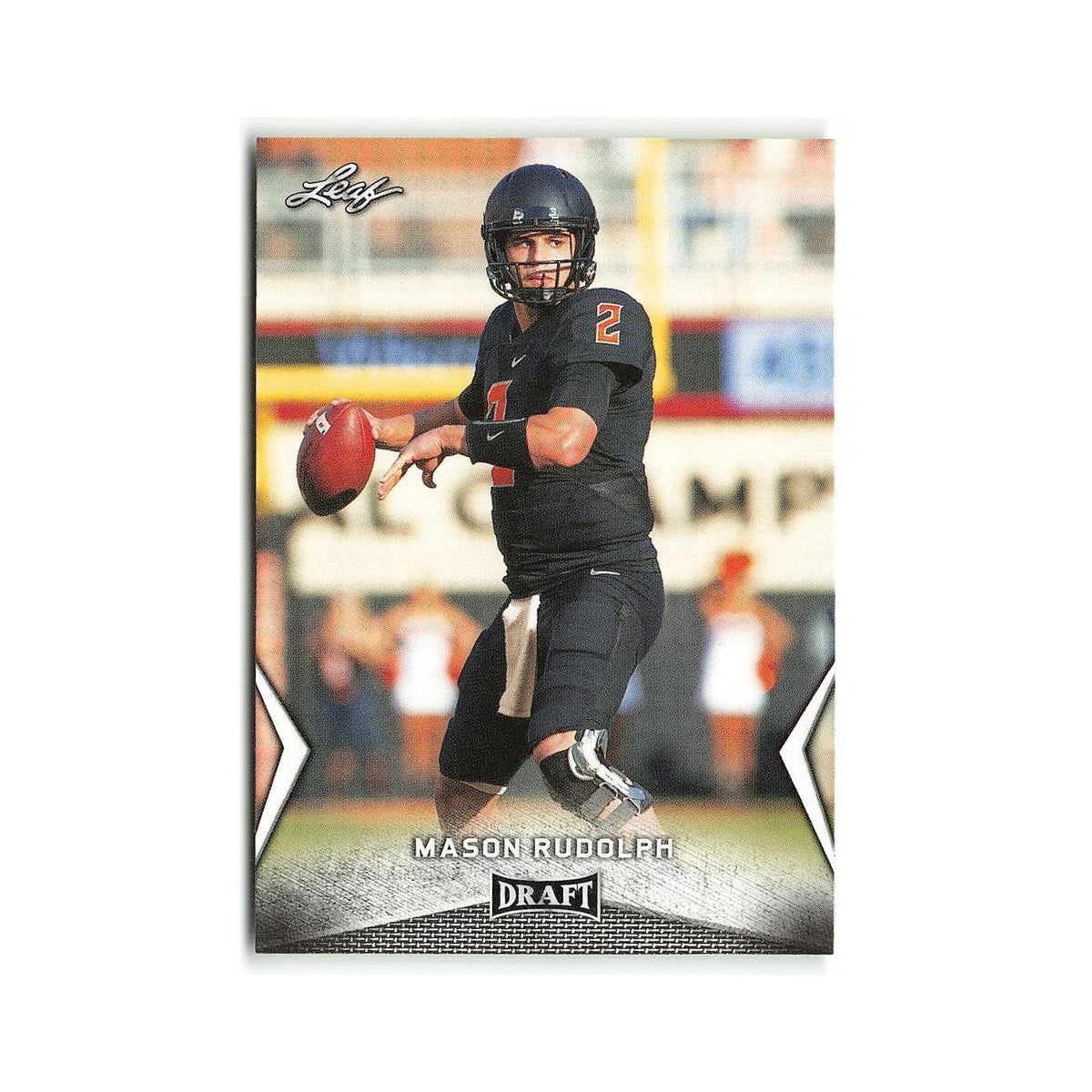 Mason Rudolph 2018 Leaf Draft #39 Oklahoma State Cowboys Football Card NM