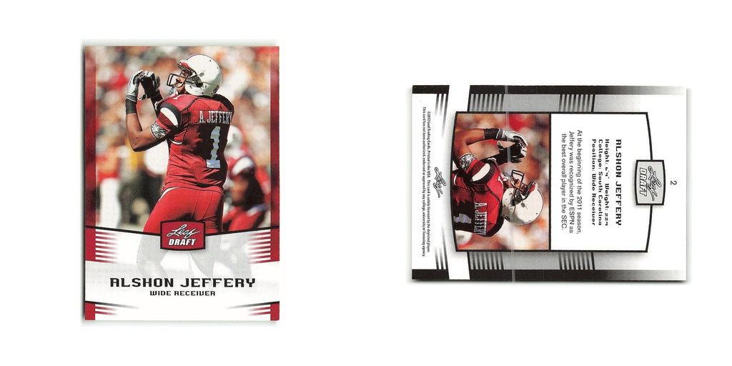 Alshon Jeffery 2012 Leaf Draft #2 South Carolina Gamecocks Football Card NM