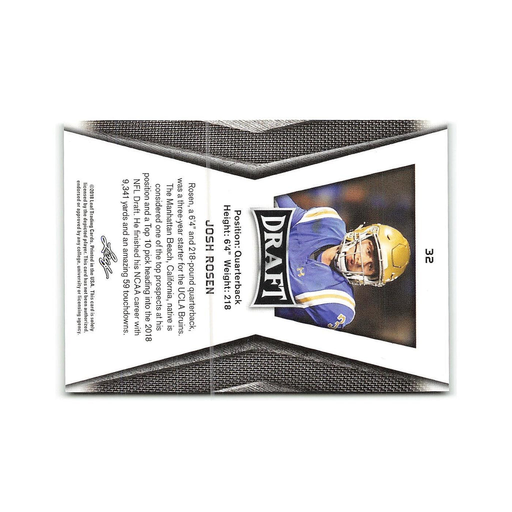 Josh Rosen 2018 Leaf Draft #32 UCLA Bruins Football Card NM