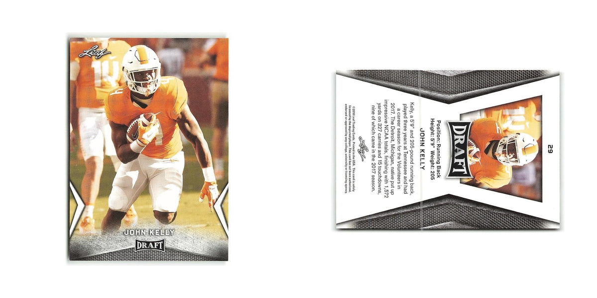John Kelly 2018 Leaf Draft #29 Tennessee Volunteers Football Card NM