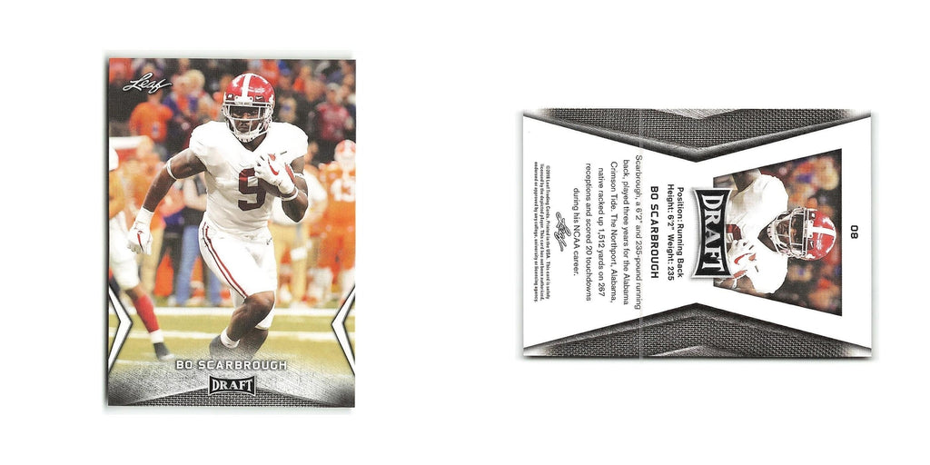 Bo Scarbrough 2018 Leaf Draft #8 Alabama Crimson Tide Football Card NM