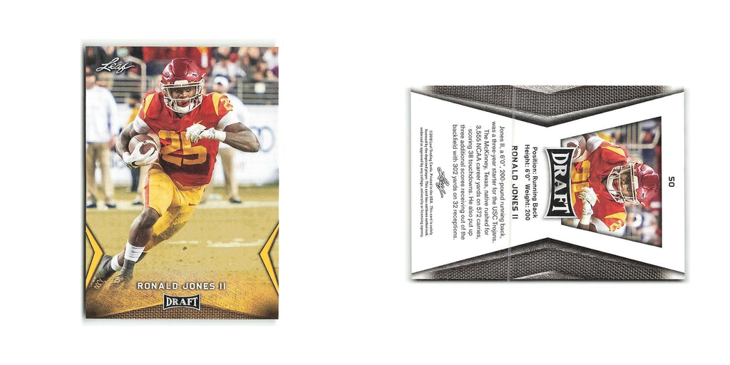 Ronald Jones II 2018 Leaf Draft #50 USC Trojans Football Card NM