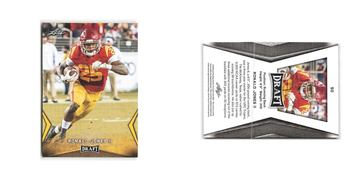 Ronald Jones II 2018 Leaf Draft #50 USC Trojans Football Card NM