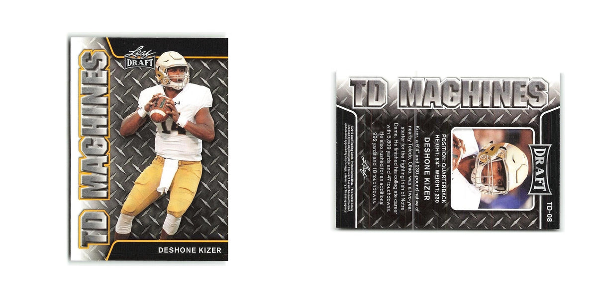 DeShone Kizer 2017 Leaf Draft TD Machines Gold #TD-08 NM
