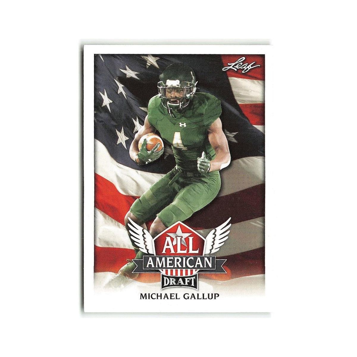 Michael Gallup 2018 Leaf Draft All American #AA-09 Colorado State Rams NM