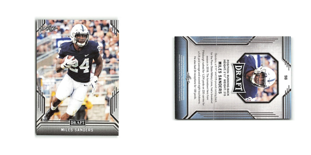 Miles Sanders 2019 Leaf Draft #56 Penn State Nittany Lions Football Card NM