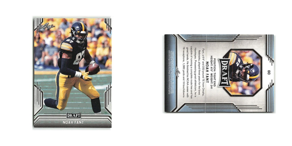 Noah Fant 2019 Leaf Draft #60 Iowa Hawkeyes Football Card NM