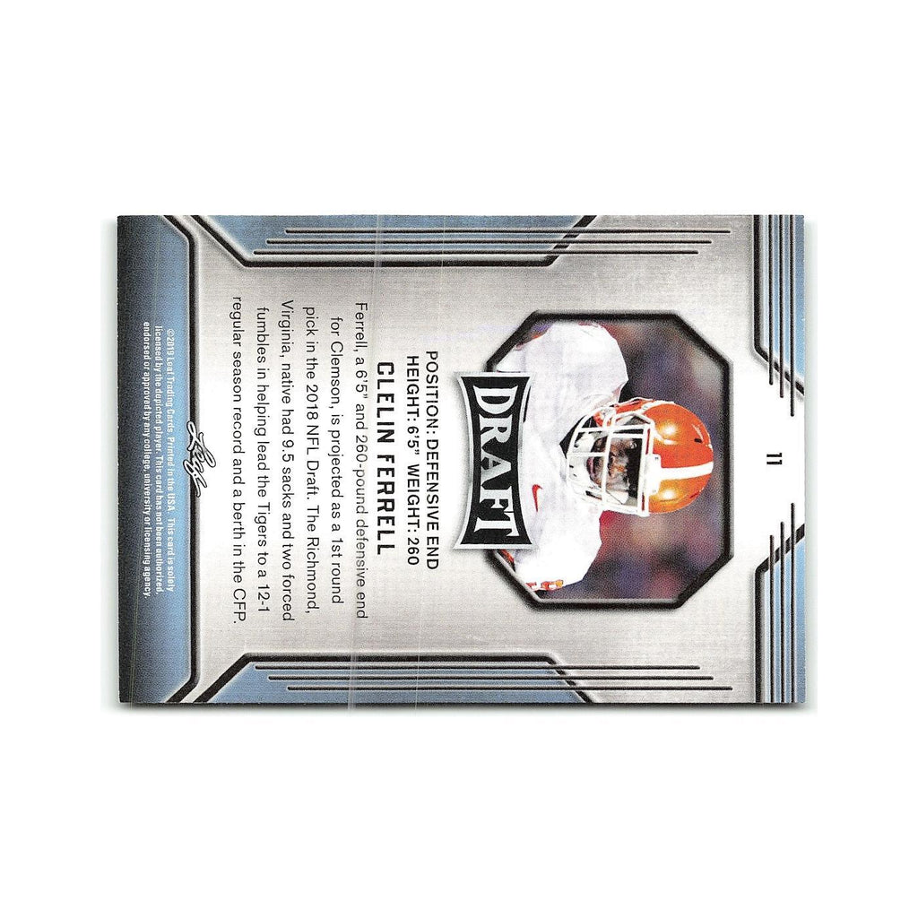 Clelin Ferrell 2019 Leaf Draft #11 Clemson Tigers Football Card NM